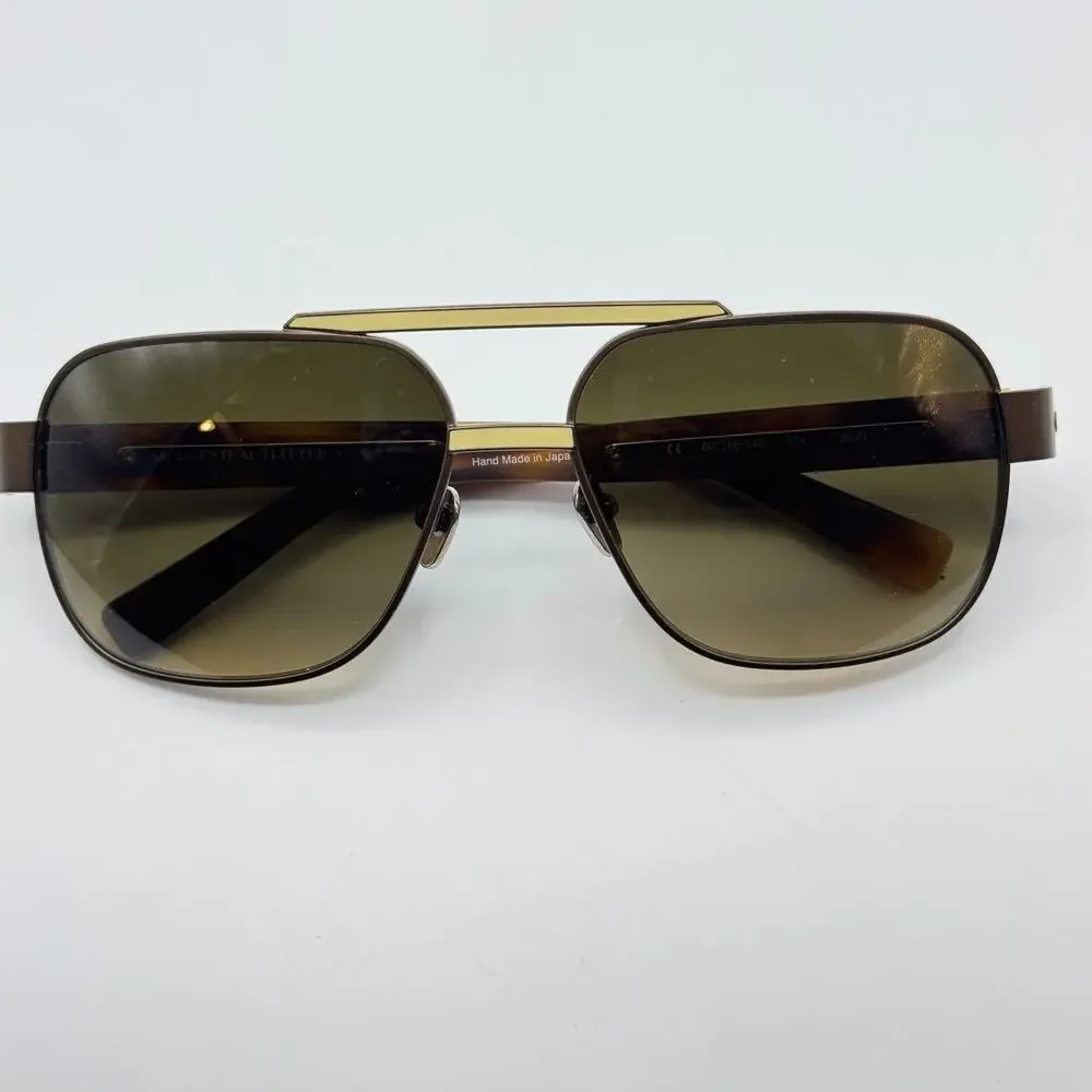 Robert Marc Sunglasses Bon 674 Brown Aviator Frame Gradient Lens 60-16-140mm